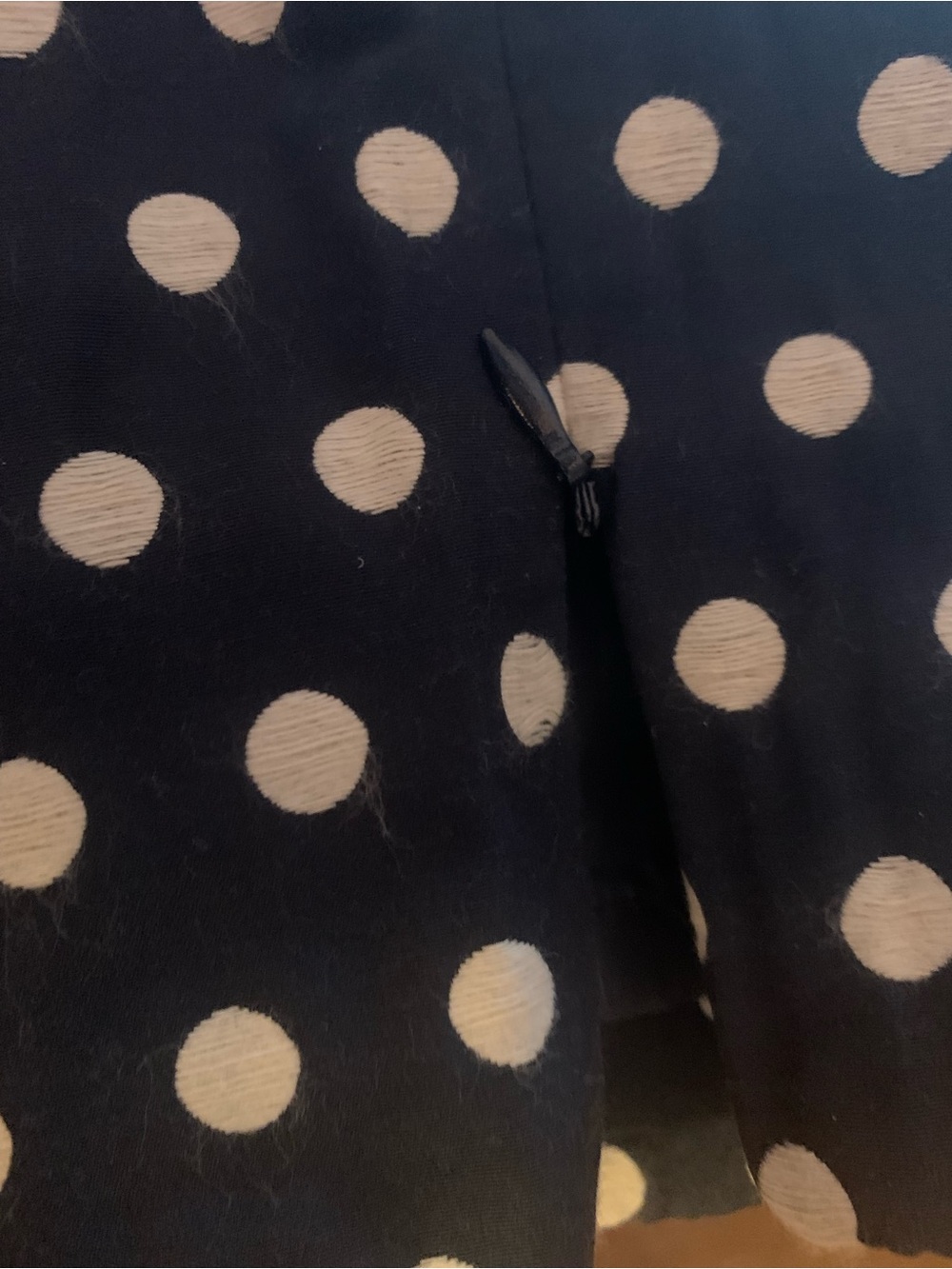 NEW Forever 21 Navy and White Polka Dot Pants, size 6 - Picture 4 of 5